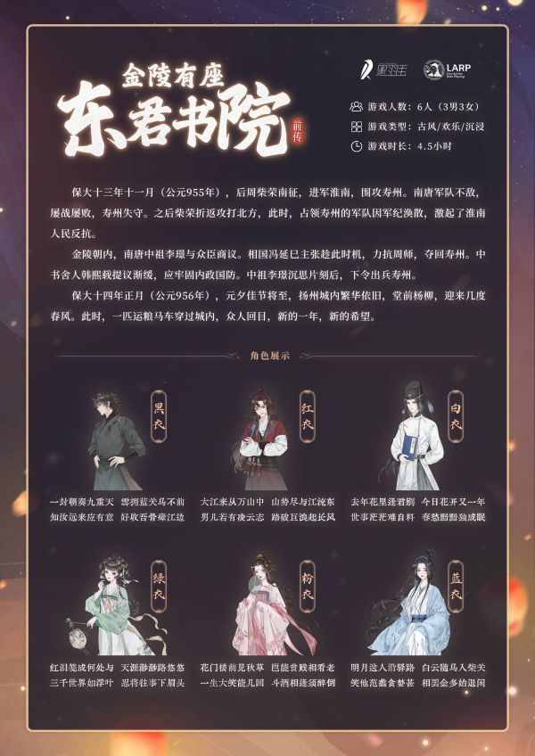 金陵有座东君书院前传剧本杀复盘